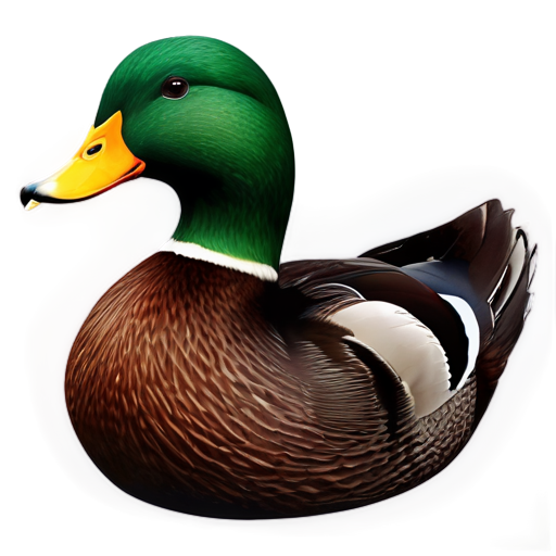 Coil duck contour - icon | sticker