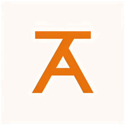 The artistic logo of capital letter A requires a striking introduction， orange or red color， Highly saturated colors - icon | sticker