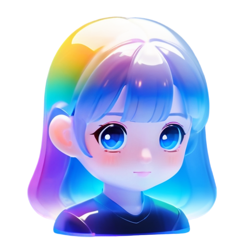 Generates a colorful profile headshot of a virtual character，with abstract style - icon | sticker