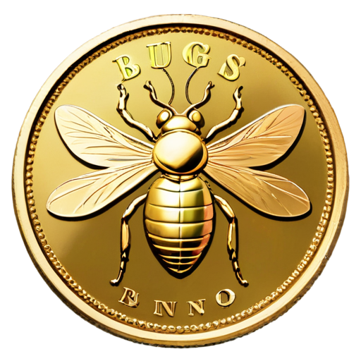 BUGS coin gold - icon | sticker