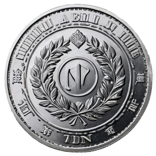 SILVER "TON" COIN - icon | sticker