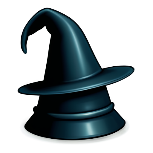 pawn with a wizard hat. make it very simple so it works as a small icon - icon | sticker