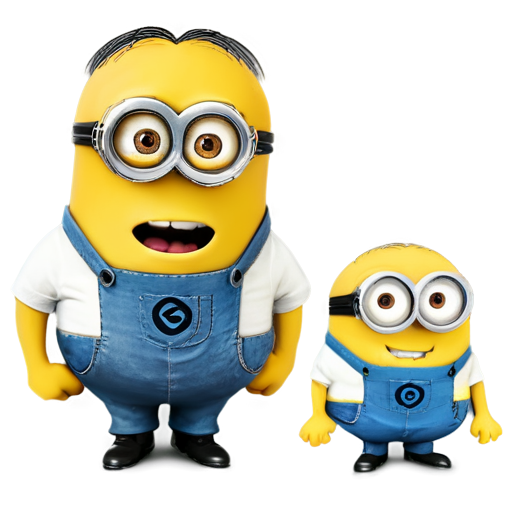 from the Despicable Me Minion comedy - draw 2 Minions that nagotiate a money deal. One with a american T-shirt and one with a Chinees T-shirt - icon | sticker