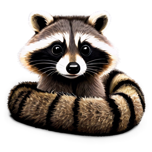 Raccoon Snake, Glasses, Games - icon | sticker