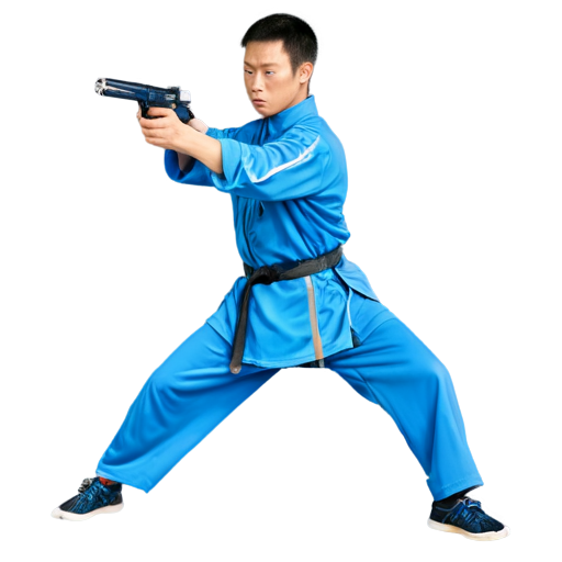 wushu gun bu position - icon | sticker