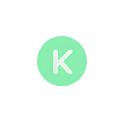 a vector logo design,with the text "Kutum Food", main symbol:Main symbol is 'K', logo name is 'Kutum Food'. It's a organic food business and a company, make this minimalistic logo.,Minimalistic,clear background.K letter is like a home - icon | sticker