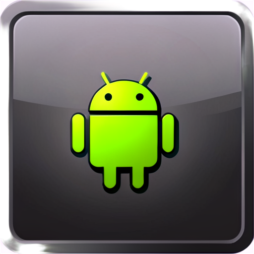 The icon should have a clean, modern style, without cartoonish elements. Include: Android icon - icon | sticker