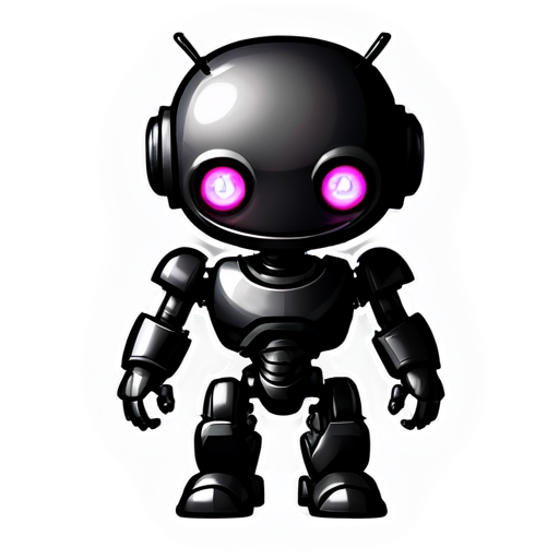 AI character, evil robot - icon | sticker