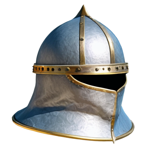 Medieval simple cloth helmet, made of cloth - icon | sticker