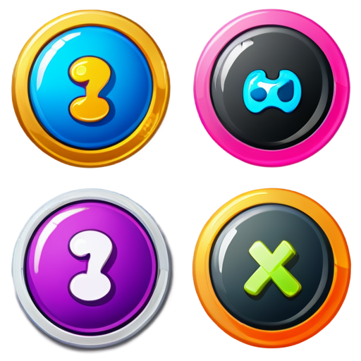 Game menu buttons image and icons - icon | sticker