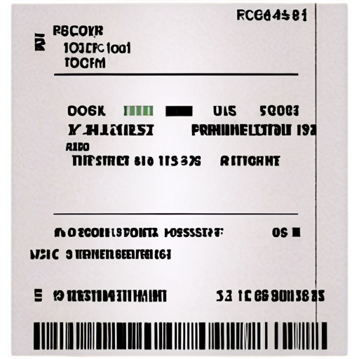 printing a terminal receipt on transparent backgorund - icon | sticker