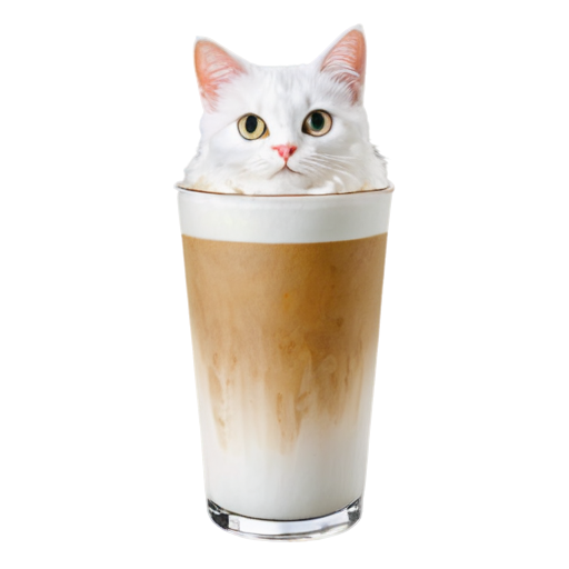 kitty latte - icon | sticker