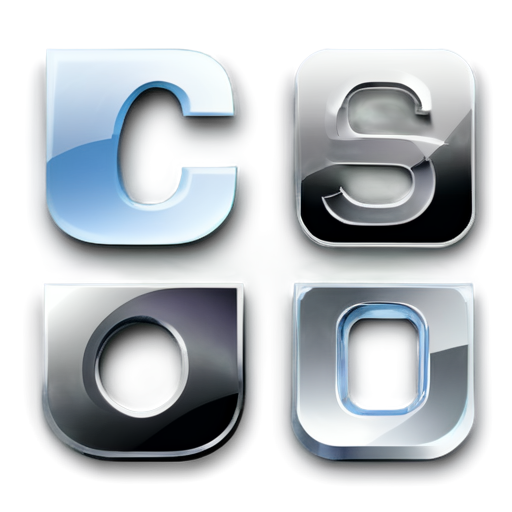 Create a transparent logo with CY letters - icon | sticker