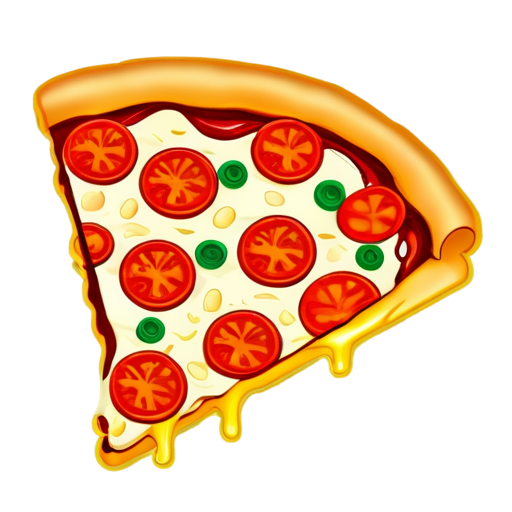 a pizza slice as an pin marker map layout - icon | sticker