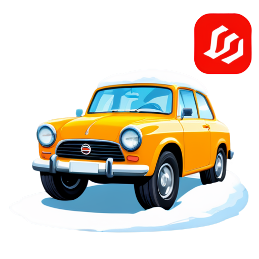 snow car grades game icon - icon | sticker