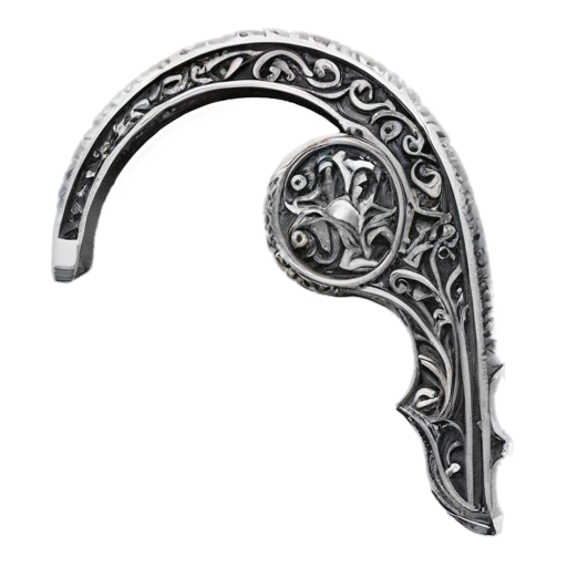 Medieval intricate reach handle - icon | sticker