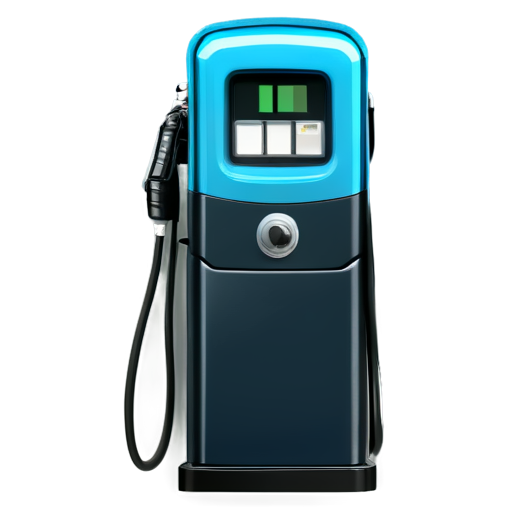 fuel pump in blue and light blue colors - icon | sticker