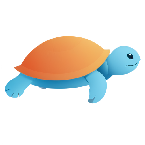 blue turtle - icon | sticker