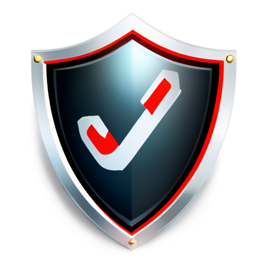 An image of a protective shield with a check mark inside. - icon | sticker