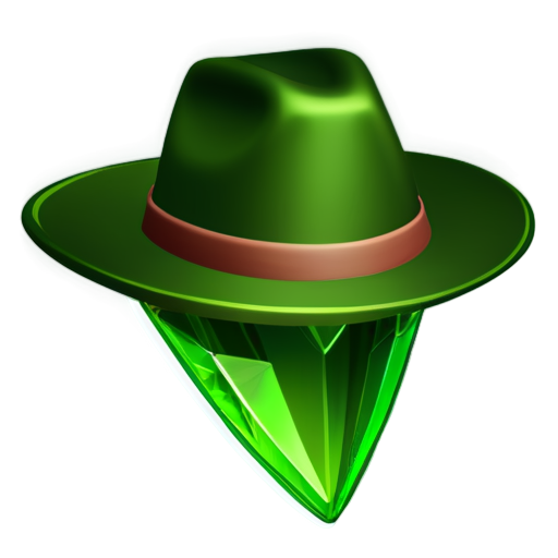 Cowboy hat on top of sims 4 plumbob - icon | sticker