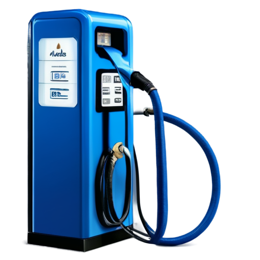 fuel pump in blue and light blue colors - icon | sticker