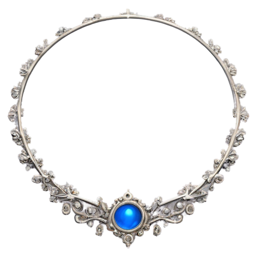 Medieval simple poor fantasy silver diadem - icon | sticker