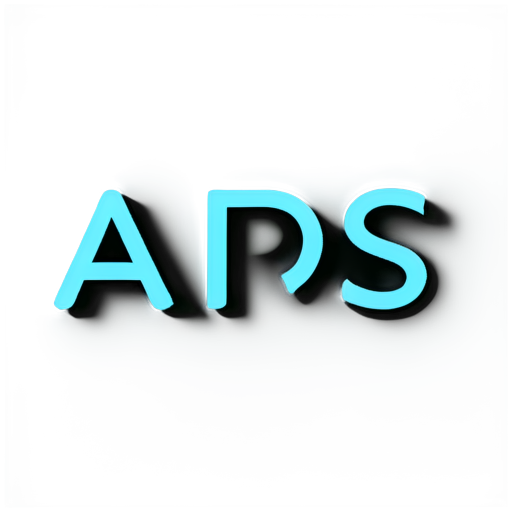 'APS' three letters for a app logo - icon | sticker