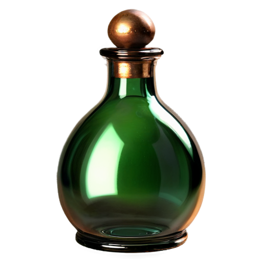 Medieval glass flask - icon | sticker