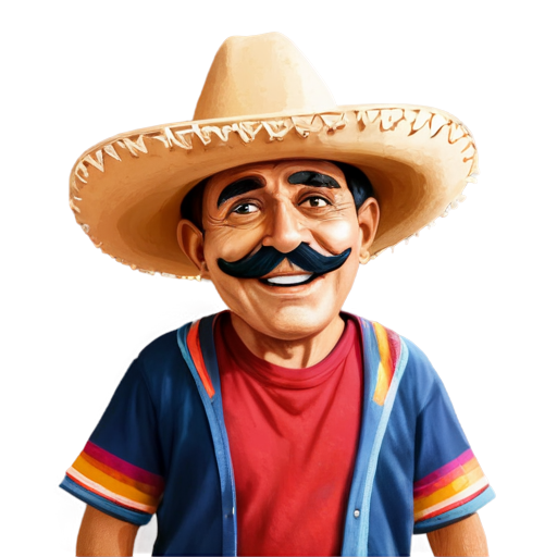 funny Mexican amigo - icon | sticker