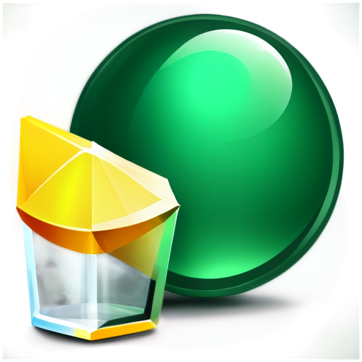 diagram icon, emerald, realistic - icon | sticker