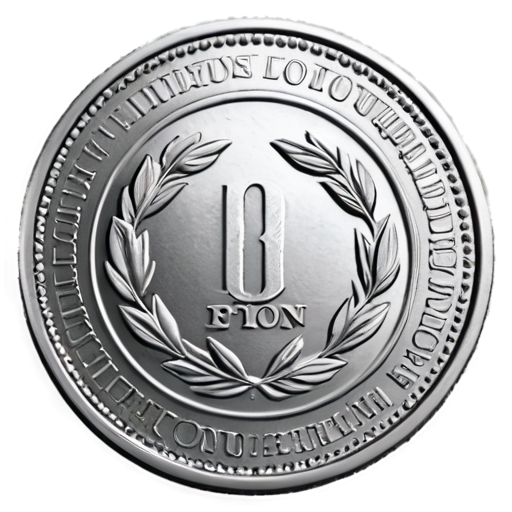 SILVER TON COIN - icon | sticker