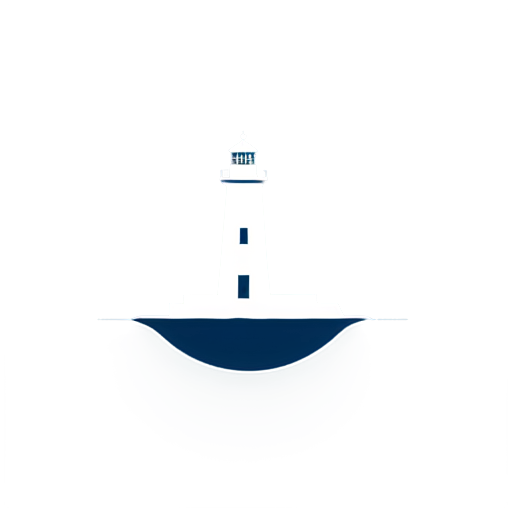 Abstract style artificial intelligence twist bandwith data sailboat lighthouse - icon | sticker