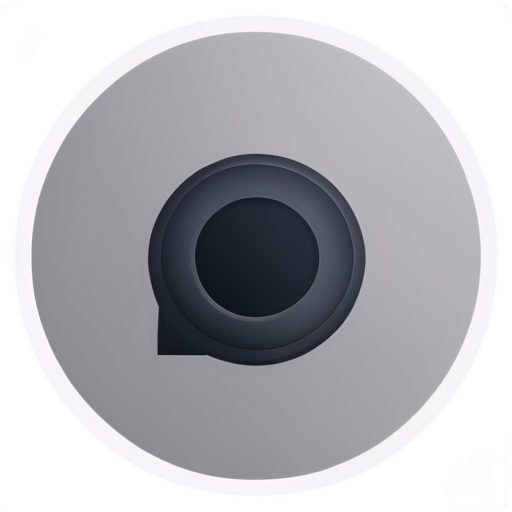 camera zoom round icon,Pure black, flat, two-dimensional line type style - icon | sticker