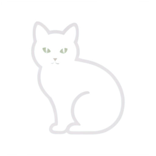 cat with cat line art - icon | sticker