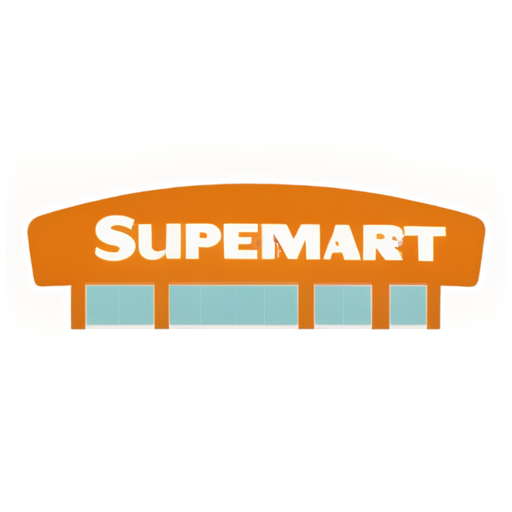 a supermarket shop - icon | sticker