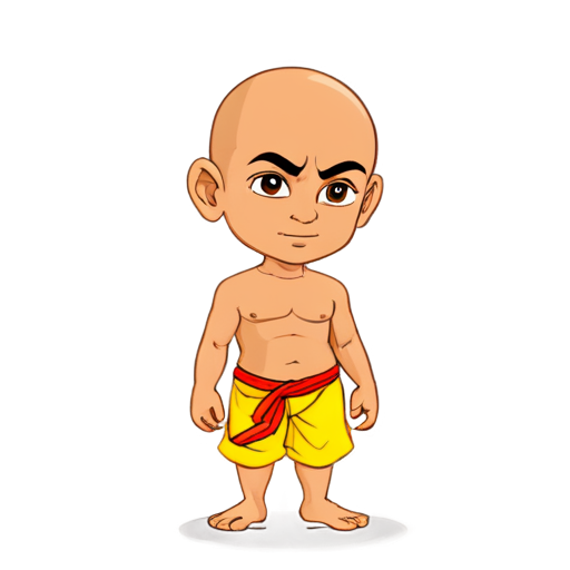 indian guru bald - icon | sticker