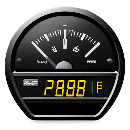 fuel display with empty field on transparent background without letters - icon | sticker