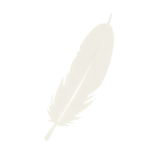 Soft feather icon - icon | sticker