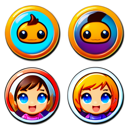 Game menu buttons - icon | sticker