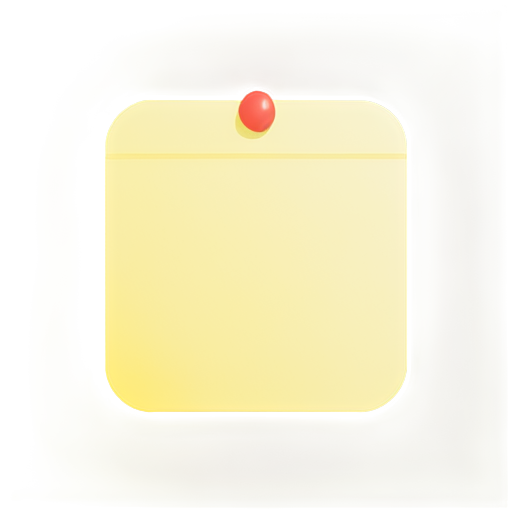 simple lettered symmetrical square todo-list - icon | sticker