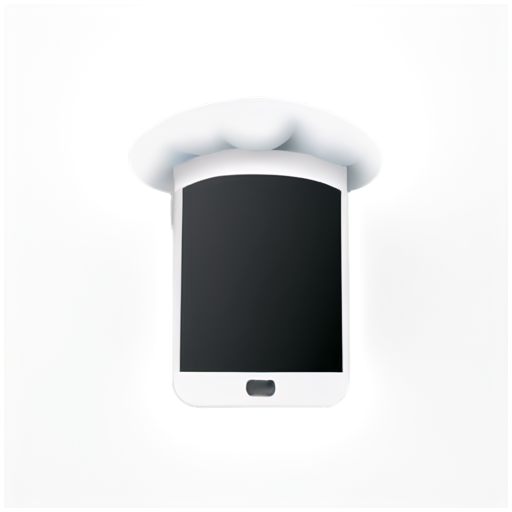 smartphone with chef hat - icon | sticker