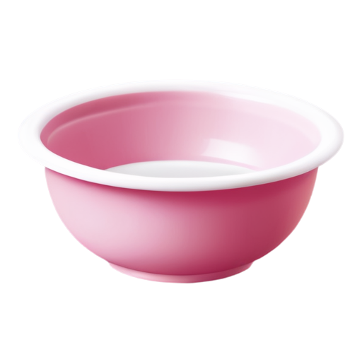 pink kitty milkbowl - icon | sticker