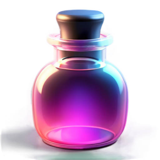 magic bottle of witch with liquid - icon | sticker