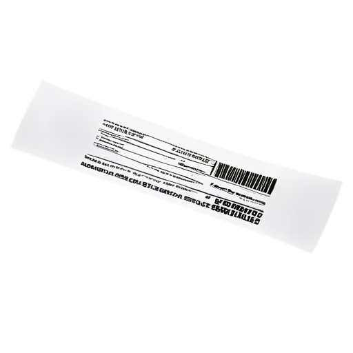 curled shopping receipt on a transparent background - icon | sticker