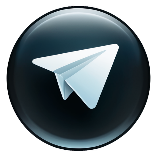 telegram logo in darkness - icon | sticker