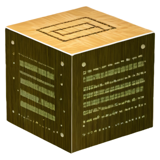 create coding script cube - icon | sticker