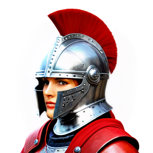 knight's helmet woman - icon | sticker