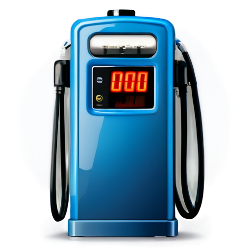 fuel pump in blue and light blue colors - icon | sticker