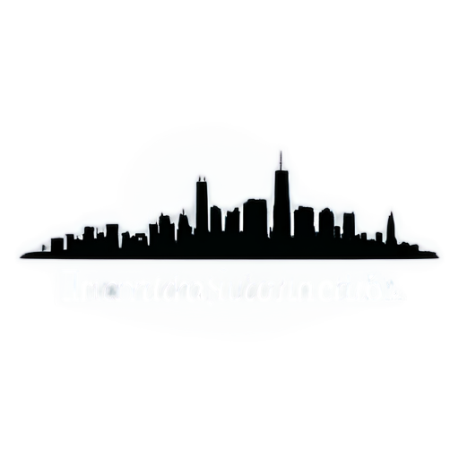 minimalistic logo city skyline - icon | sticker