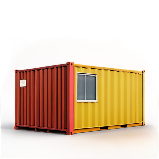 create an icon that shows a house made of shipping containers, a cute icon that shows a house made of shipping containers, a simple selling logo, stylized octane render, 8k, masterpiece, sooo cute, beautiful cute perfection, minimalistic design, soft colors, centered, high resolution, create an icon that shows a house made of shipping containers, soft gradient background - icon | sticker